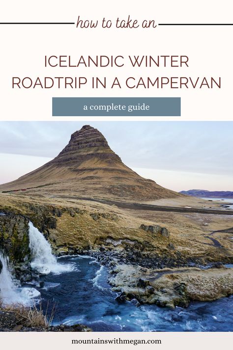 How to take a roadtrip in a campervan in Iceland in the winter. Everything you need to know from helpful resources, budget, where to camp, winter concerns, and more. #icelandinspired #traveliceland #coupletravel Iceland In December, Iceland Campervan, Iceland Travel Summer, Campervan Travel, Iceland Winter, Iceland Travel Guide, Winter Travel Destinations, Iceland Travel Tips, Wanderlust Photography