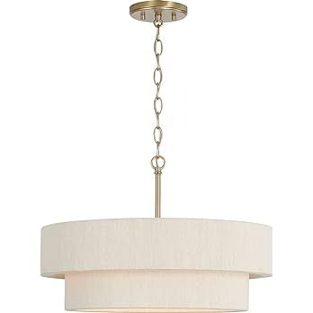 Capital Lighting 349841MA Delaney Modern Hand-Wrapped Rope Drum Pendant Ceiling Light Fixture, 4-Light 240 Total Watts, 13" H x 20" W, Matte Brass - Amazon.com Wrapped Rope, Rope Wrapped, Capital Lighting, Drum Pendant, Ceiling Light Fixture, Pendant Ceiling Light, Ceiling Light Fixtures, Light Fixture, Ceiling Pendant Lights