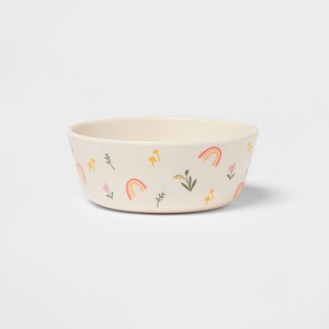 Kids' Bamboo Melamine Cereal Bowl Unicorn - Pillowfort™ Kids Cereal, Toddler Plates, Fine Dinnerware, Kids Dishes, Bamboo Cups, Kids Plates, Plates And Bowls Set, Zero Waste Kitchen, Sandwiches For Lunch