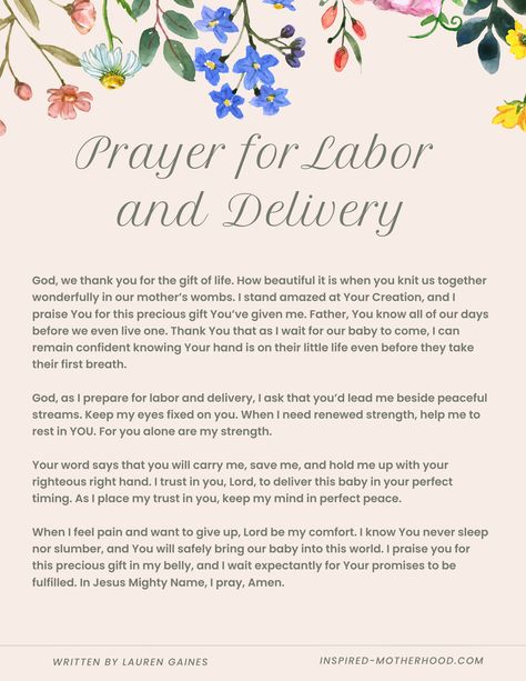 Prayers For Labor And Delivery Mom, Prayer For Safe Delivery, Prayers For Someone, Fix Your Eyes On Jesus, Pregnancy Prayer, Prayer For Mothers, Pregnancy Affirmations, Prayer For Baby, Baby Delivery