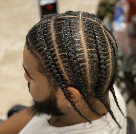 Side Braids Men, Side Cornrows Men, Boys Cornrows, Cornrows Men, Man Braids, Bday Hair, Boondocks Drawings, Hair Twists Black, Side Cornrows