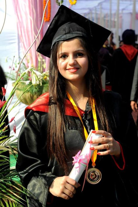 Gold medalist/ Topper of BBA posing for a perfect click! Degree Holder, Clear Glowing Skin, Graduation Post, Graduation Photoshoot, Future Goals, Gold Medal, Dream Board, 4 Months, Desi Beauty