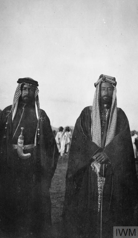 Emir Ali and Emir Abdulla abna Husain al-Hashimi at Abu Markha in Wadi Ais. Arab Revolt, T E Lawrence, King Faisal, Lawrence Of Arabia, Baghdad Iraq, Arab Culture, Black Knowledge, Phoebe Tonkin, المملكة العربية السعودية