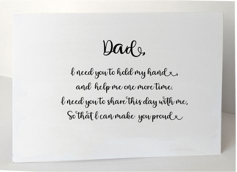 Will You Walk me down the Aisle Card - Dad, with envelope, Folded Secret Wedding, Walking Down The Aisle, Wedding Board, Cards Wedding, On Your Wedding Day, Wedding Cards, Wedding Gifts, Free Delivery, Wedding Ideas