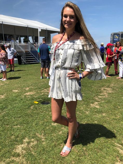 Heritage 2018 fashion: The best outfits of Heritage Friday Golf Tournament Outfit, Hilton Head South Carolina, Floppy Hats, The Best Outfits, 2018 Fashion, Best Outfits, Golf Tournament, Dresses Floral, Hilton Head