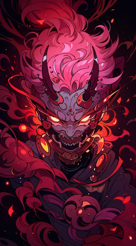 Oni Wallpaper, Oni Art, Samurai Wallpaper, Anime Photo Profile Dark, Dragon Ball Art Goku, Japanese Art Prints, Cartoon Animation Drawing, Cool Anime Backgrounds, Abstract Art Wallpaper