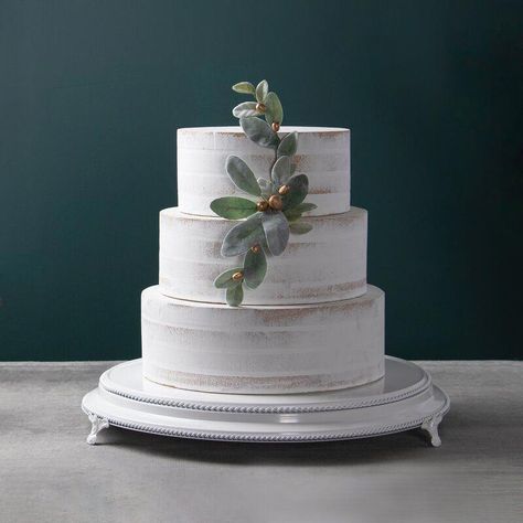 Round Wedding Cake, Large Wedding Cakes, 18th Cake, Vowel Renewal, Round Wedding Cakes, Wedding Cake Stand, Product Stand, Cakes And Desserts, Wedding Cake Rustic