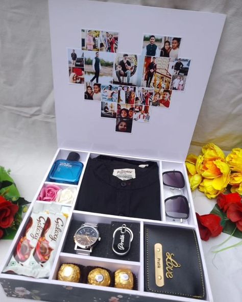 Shirt box hamper 👔❤️ #hampers #shirthamper #shirtboxhamper #combo #combooffer Shirt Hamper Box Ideas, Wedding Hamper Ideas, Mens Birthday Gift Ideas, Gift Hamper For Him, Hampers For Men, Diy Resin Gifts, Resin Gifts, Shirt Box, Hamper Box