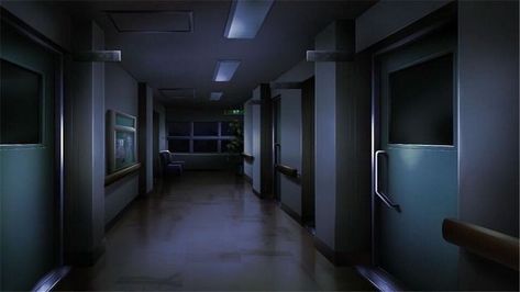 Anime Hospital, Greenscreen Ideas, Studio Ghibli Fanart, Complex Art, Episode Interactive Backgrounds, Moving Backgrounds, School Hallways, Episode Backgrounds, Scenery Background