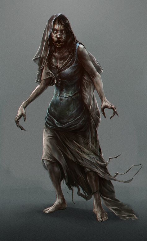 Woman Anime Art, Zombie Concept, Zombie Artwork, Female Zombie, Zombie Woman, Inside Game, Zombie Ghost, Creepy Zombie, Image Monster