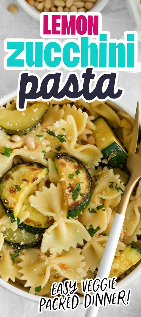 Creamy Lemon Zucchini Pasta, Caramelized Lemon And Zucchini Pasta, Easy Zucchini Pasta Recipes, Lemon Pepper Zucchini, Zucchini Squash Pasta Recipes, Pepper Dishes Recipes, Easy Light Pasta Recipes, Pasta Recipes Light, Zucchini And Pasta Recipes