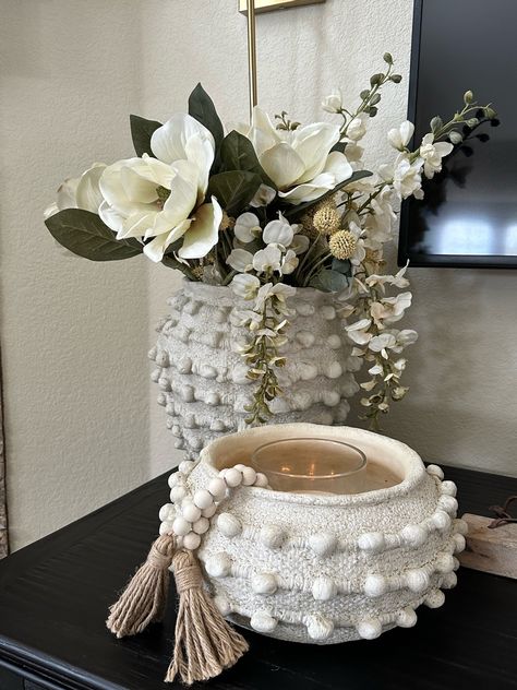 Minka Pot Decor, Minka Vase Styling, Minka Vase, Minka Textured Pot, Tablescapes, Vase, Texture, Design