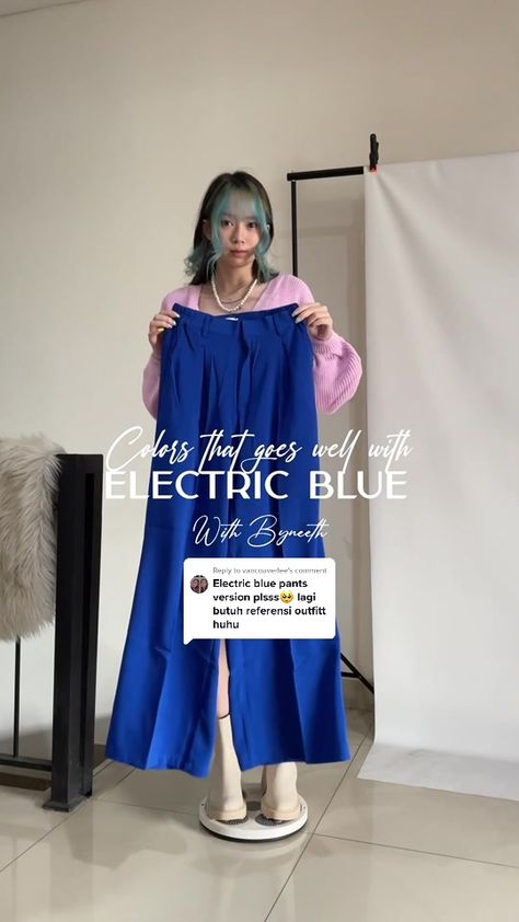 (1)Reply to @vancouverlee i have like 5 of @by.neeth 's flowy pants👀 I'm obsessed 🤷‍♀️ linked on my bio no 3 ✨#outfitideas #gayadirumah Flowy Blue Pants Outfit, Blue Flowy Pants Outfit, Electric Blue Pants Outfit, Blue Flowy Pants, Electric Blue Pants, Flowy Pants Outfit, Blue Pants Outfit, Royal Blue Pants, Flowy Pants