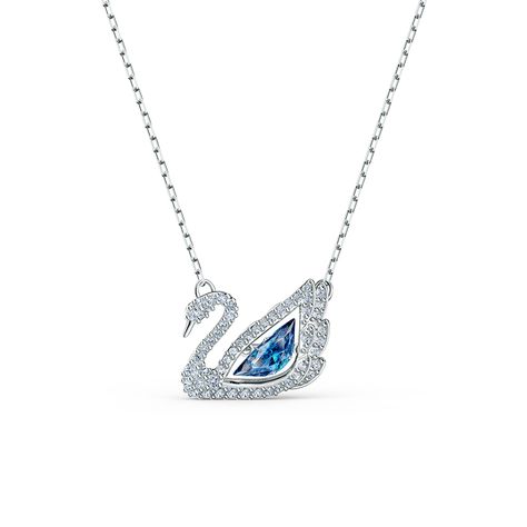 (Sponsored) SWAROVSKI Dancing Swan Necklace Jewelry Collection, Rhodium Finish, Blue Crystals, Clear Crystals (As an Amazon Associate I earn from qualifying purchases) #anniversaryjewelry Perfume Stand, Swan Necklace, Swarovski Swan, Dance Necklace, Swarovski Stones, Swarovski Necklace, Women's Jewelry Sets, Anniversary Jewelry, Necklace Blue