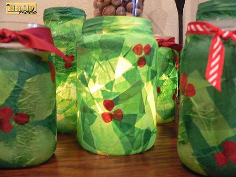 Kerstlichtje Christmas Arts And Crafts, Modge Podge, Christmas School, Christmas Jars, Preschool Christmas, Christmas Classroom, Noel Christmas, Christmas Light, Jar Crafts