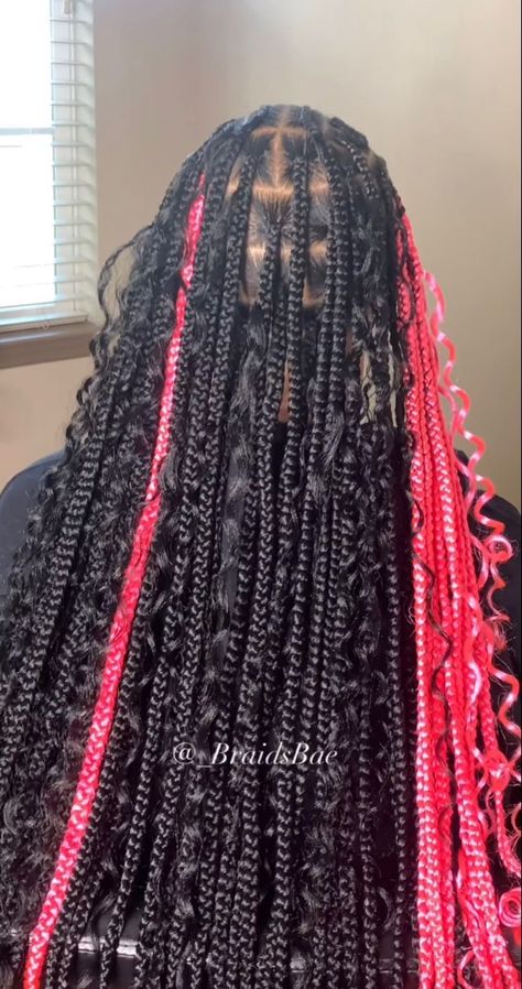 All Pink Hair, Natural Hairstyles For Black Women, Layered Pixie, Hair Dye Ideas, Pretty Braids, Big Personality, Big Box Braids Hairstyles, Black Ponytail Hairstyles, Goddess Braids Hairstyles