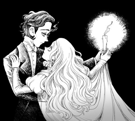 Crimson Peak, Spooky Tattoos, Classic Monsters, Phantom Of The Opera, Cute Anime Couples, Art Inspo, Cute Cat, Cute Art, Fairy Tales