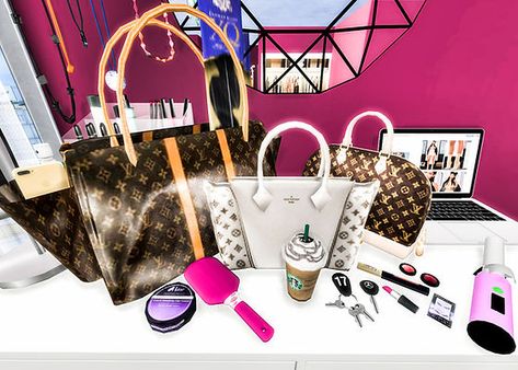 DECO | noellysims Sims 4 Louis Vuitton Cc, Sims Furniture, Sims Baby, The Sims 4 Pc, Purse Collection, Sims 4 Clutter, Skin Details, Sims 4 Cc Folder, Free Sims