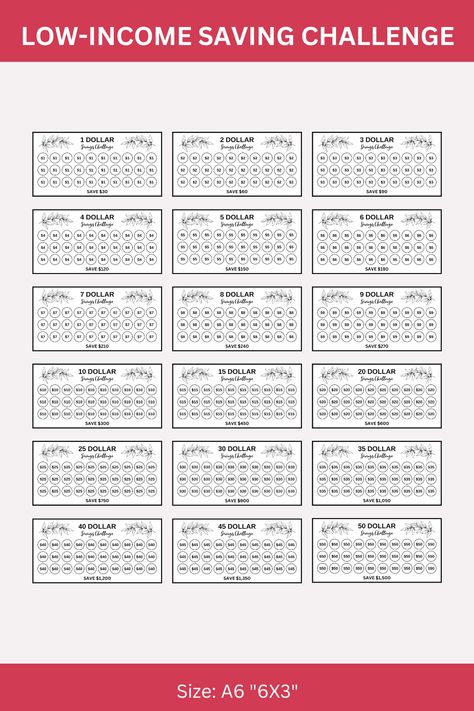 Are you ready to embark on a magical savings adventure? Inspired by a beloved book series, the Low Income Savings Challenge Printable Bundle is here to help you transform your financial journey. Just like the characters in the book, you can overcome challenges and achieve your savings goals. Cash Envelope Challenge, Mini Saving Challenge, Low Income Savings Challenge, Saving Challenge Printable, Envelope Challenge, A6 Budget Binder, Savings Goals, Money Saving Techniques, Unique Calendar