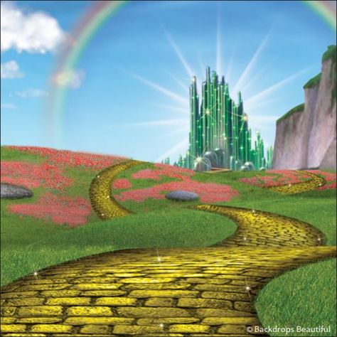 Backdrops: Wizard of Oz 2A Wizard Of Oz Backdrop, Music Theme Party, Wizard Of Oz Pictures, Wizard Of Oz Play, Wizard Of Oz Movie, Music Themed Parties, Wicked Witch Of The West, Glinda The Good Witch, Land Of Oz