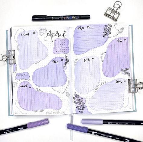 Bujo Purple, Purple Bullet Journal, Bullet Journal Reading Log, Bujo 2023, Bullet Journal Monthly Spread, Journal 2024, January Bullet Journal, Bullet Journal Ideas Templates, Creating A Bullet Journal