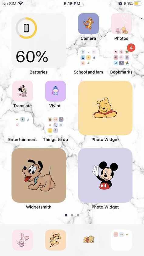 Movie/TV Themed Home Screen Ideas – STRAPHIE Disney Home Screen Ideas, Disney Iphone Layout, Colourfully Wallpaper, Disney Themed Wallpaper, Themes For Home Screen, Disney Widget Ideas, Disney Widgets Aesthetic, Disney Phone Theme, Disney Home Screen