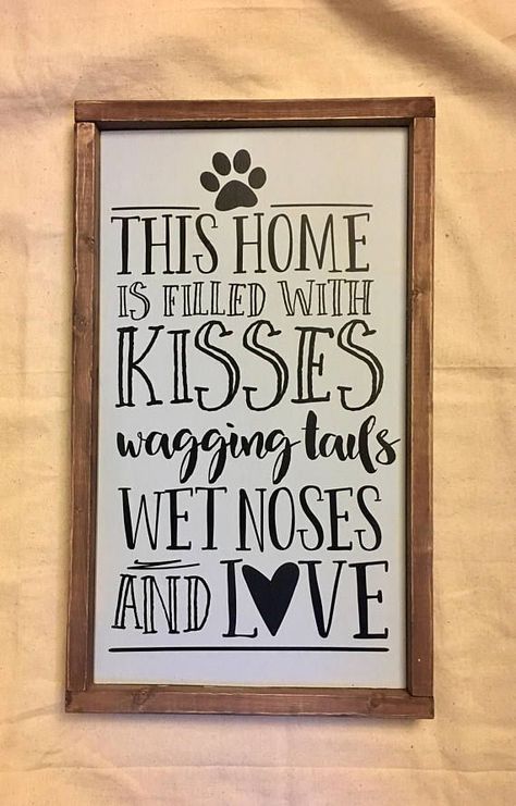 Home Wood Sign, Dogs Home, Rustic Wood Furniture, Wood Signs For Home, Chalk Paint Colors, Home Wood, Decor Shabby Chic, Sign Wall Decor, Pet Signs