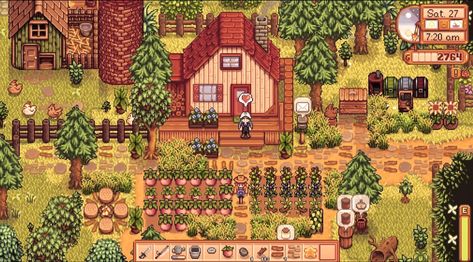 Goodnight Friends, Stardew Farms, Forest Farm, Stardew Valley Layout, Stardew Valley Tips, Stardew Valley Farms, Valley Game, Arte Doodle, Farm Layout