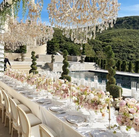 Dream Wedding Reception, Dream Beach Wedding, Dream Wedding Decorations, White Wedding Theme, Dream Wedding Venues, Wedding Money, Wedding Venue Inspiration, Future Wedding Plans, A Love Story