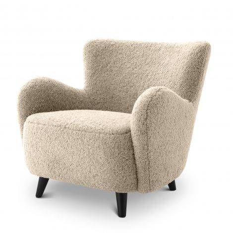 Simple Armchair, Poltrona Design, Beige Chair, Small Chair, Salon Design, Armchair Design, Chair Style, Black Legs, Fabric Seat