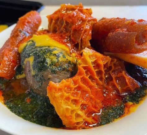 Amala and Ewedu Ewedu And Amala, Amala Gbegiri And Ewedu, Africa Dishes, Turkey Stew, Nigeria Food, Ghana Food, African Recipes Nigerian Food, Morning Christmas, Native Foods