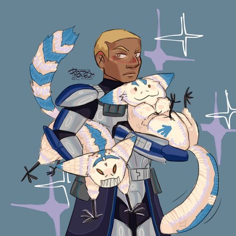 My favourite trio (be surprised). Does this count as a new Alternate Universe??? Imma say no because I refuse to make concrete lore for it, Fives and Echo just randomly turned into cats one day and Rex has to deal with the fallout 😔 . . . #starwars #starwarsart #starwarsfanart #clonewars #clonewarsart #clonewarsfanart #theclonewars #theclonewarsart #theclonewarsfanart #thebadbatch #thebadbatchart #thebadbatchfanart #badbatch #badbatchfanart #captainrex #captainrexfanart #captainrexart #501st ... Fives And Echo Fanart, Domino Twins, Clone Wars Art, The Fallout, Star Wars Ahsoka, Space Battles, Star Wars Drawings, Alternate Universe, Bad Batch