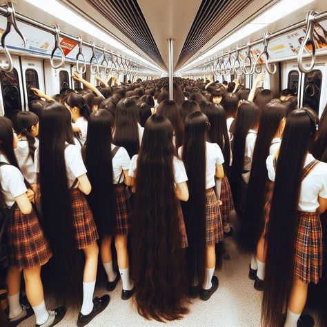 Longest Hair In The World, Simple Cute Hairstyles, Long Hair Drawing, Longest Hair, Hair Job, Big Bun Hair, Extremely Long Hair, Long Silky Hair, Really Long Hair