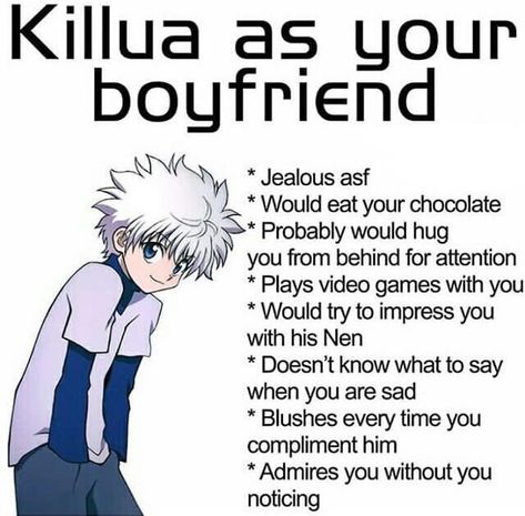 Killua X Reader Wattpad, As Boyfriend Anime, Killua Girlfriend, Killua Zoldyck X Yn, Killua X Yn Comic, As Your Boyfriend Anime, As A Boyfriend Anime, If Anime Characters Were Your Boyfriends, Anime As Your Boyfriend