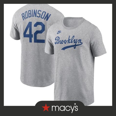 in stock Dodger Game, Brooklyn Dodgers, Cody Bellinger, Nike Max, Mookie Betts, Jackie Robinson, Los Angeles Dodgers, Gray Tshirt, Crew Neck Tee