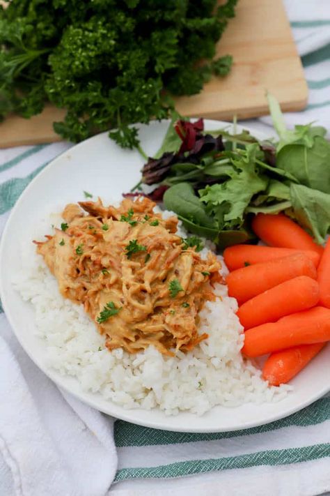 Slow Cooker Honey Mustard Chicken on a plate Slow Cooker Chicken Fajitas, Poppy Seed Chicken, Chicken Over Rice, Honey Mustard Chicken, Mustard Chicken, Chicken Fajitas, Honey Mustard, Slow Cooker Chicken, Shredded Chicken