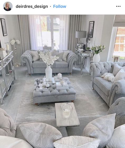 Sofa Chesterfield, Zen Home Decor, Glam Living, Living Room Decor Gray, New Interior Design, Luxury Bedroom, White Living, Living Room Decor Cozy, Online Furniture Shopping