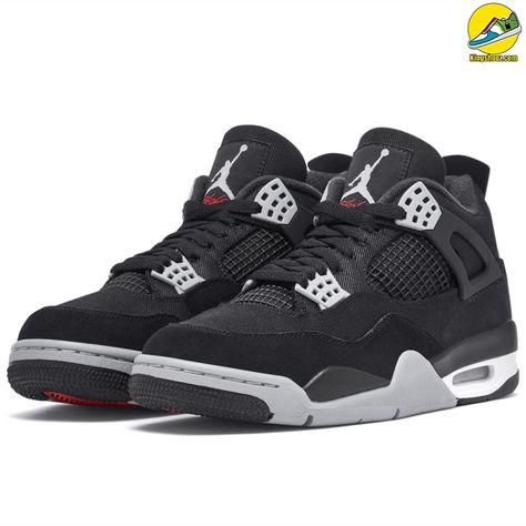 Jordan 4 Black Canvas, Parent Dr, Jordan 4’s, Jordan 4 Black, Sneaker Shop, Silhouette Canvas, Jordan Retro 4, Jordan 4s, Air Jordan Retro