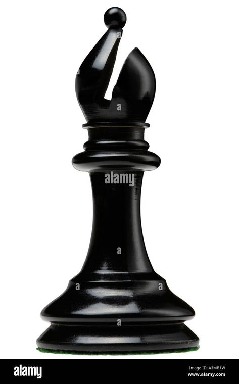 Download this stock image: Chess piece. Black Bishop - A3MB1W from Alamy's library of millions of high resolution stock photos, illustrations and vectors. Chess Piece Art, Bishop Chess Piece, Bishop Chess, Dragon Light, Chess Pieces, Chess Set, Chess Board, Chess, High Resolution