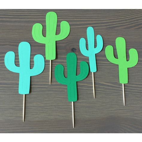 0 Cactus Garland, Treat Toppers, Cactus Party, Cactus Decor, Party Treats, Fiesta Party, Cactus, Party Decorations, Party Supplies