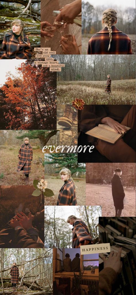 Evermore Wallpaper Aesthetic, Taylor Swift Homescreen Evermore, Taylor Swift Evermore Era Wallpaper, Taylor Swift Aesthetic Evermore Wallpaper, Evermore Wallpaper, Evermore And Folklore Wallpaper, Evermore Collage, Evermore Lyrics, Evermore Collage Wallpaper