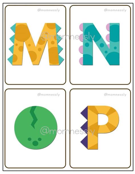 Free Printable: Dinosaur Alphabet Flashcards - Tribobot x Mom Nessly Printable Alphabet Flashcards, Dinosaur Alphabet, Printable Alphabet, Alphabet Flashcards, Dinosaurs, Free Printable, Free Printables, Abc, Alphabet