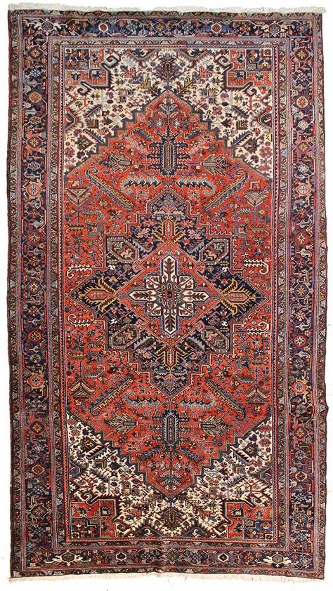 Heriz Carpet, Carpeted Stairs, Mini Rugs, Carpet Trends, Heriz Rug, Heriz Rugs, Persian Design, Rug Persian, Wall Carpet