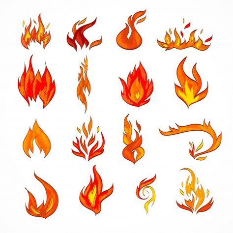 Fire flame burn flare decorative icons set isolated vector illustration Free Vector Fire Drawing Ideas, Fire Sketch, Drawing Flames, Fire Icon, Fire Ideas, Flaming Hot, Fire Icons, Fire Drawing, Drawings Tutorials