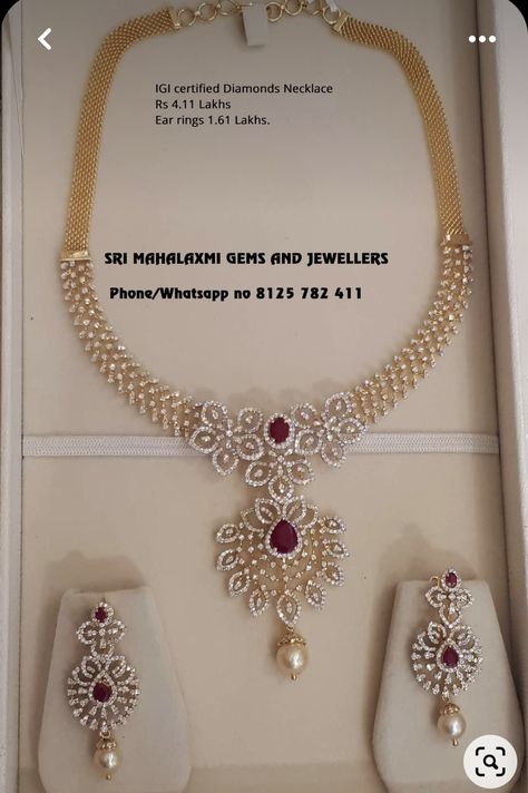 Diamond Neckless, Diamond Necklace Indian, Diamond Necklace Wedding, Diamond Pendants Designs, Diamond Pendant Sets, Gold Jewelry Simple Necklace, Diamond Necklace Designs, Gold Necklace Indian Bridal Jewelry, Diamonds Necklace