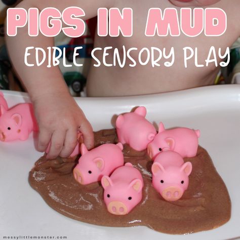 Edible mud sensory play for toddlers Infant Play Activities, Infant Play Ideas, Sensory Messy Play Ideas, Messy Play Ideas For Toddlers, Camping Activities For Infants, Activities For Infants Daycare, Activities To Do With Infants, Baby Room Activities Eyfs, Messy Play For Babies