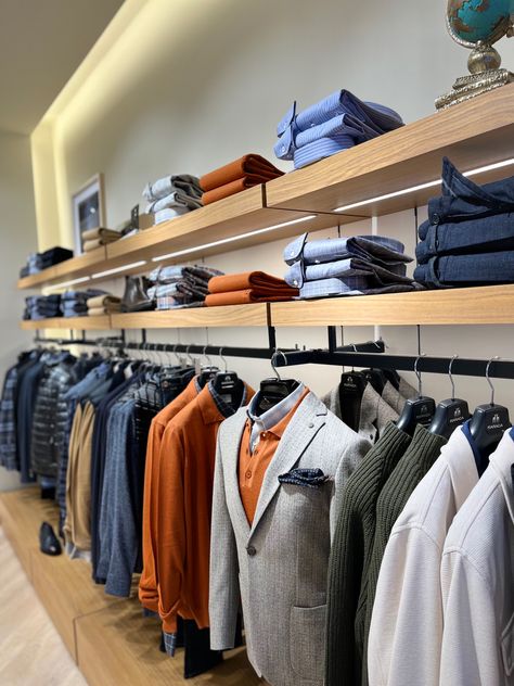 Textile Shop, Sportswear Store, Clothing Store Interior, Clothing Store Design, Luxury Sportswear, Storing Clothes, Wear Store, Tailor Shop, Boutique Interior