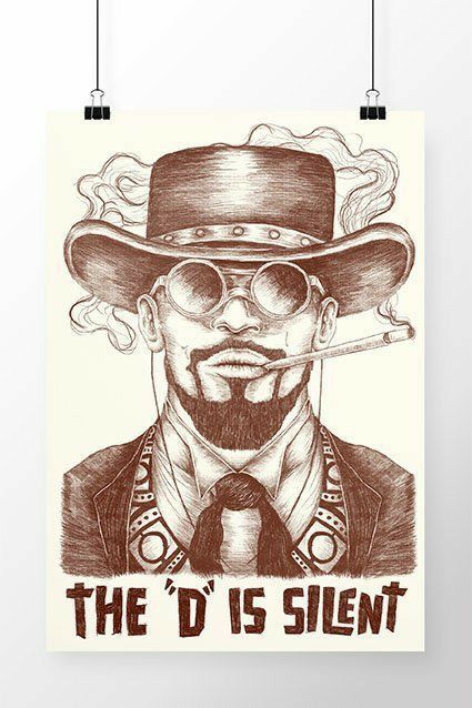 Cowboy Draw, Quentin Tarantino Movies, Tarantino Films, Django Unchained, Western Artwork, Pop Art Drawing, Western Comics, Movie Posters Design, Alternative Movie Posters