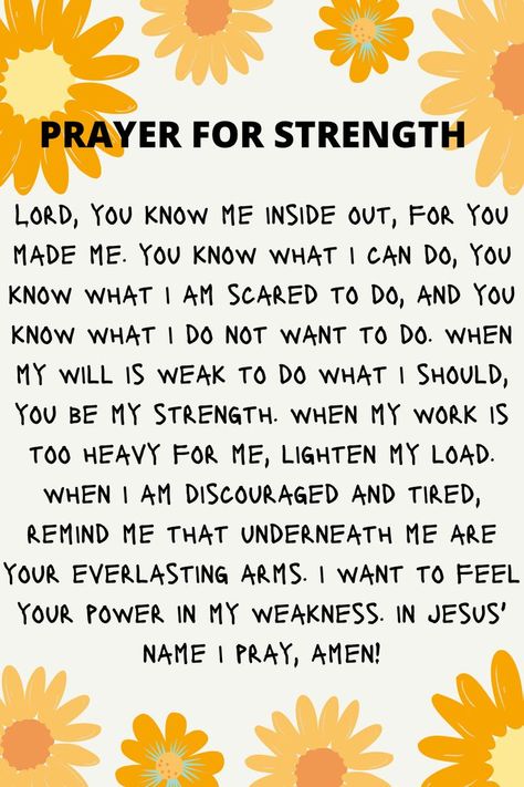 Short Prayers For Strength, Strength Prayer, He Will Move Mountains, Prayer For Worry, Prayer For Strength, Daily Morning Prayer, Positive Affirmations For Success, Morning Scripture, Wisdom Bible