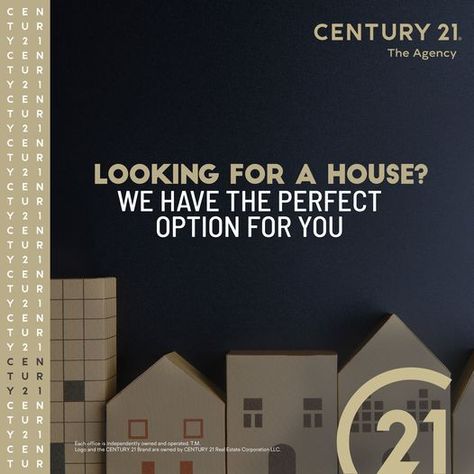 Glass Sticker Design, Century 21 Real Estate, Social Media Planning, Real Estate Agency, The Agency, Penthouse, 21st Century, Sticker Design, Real Estate